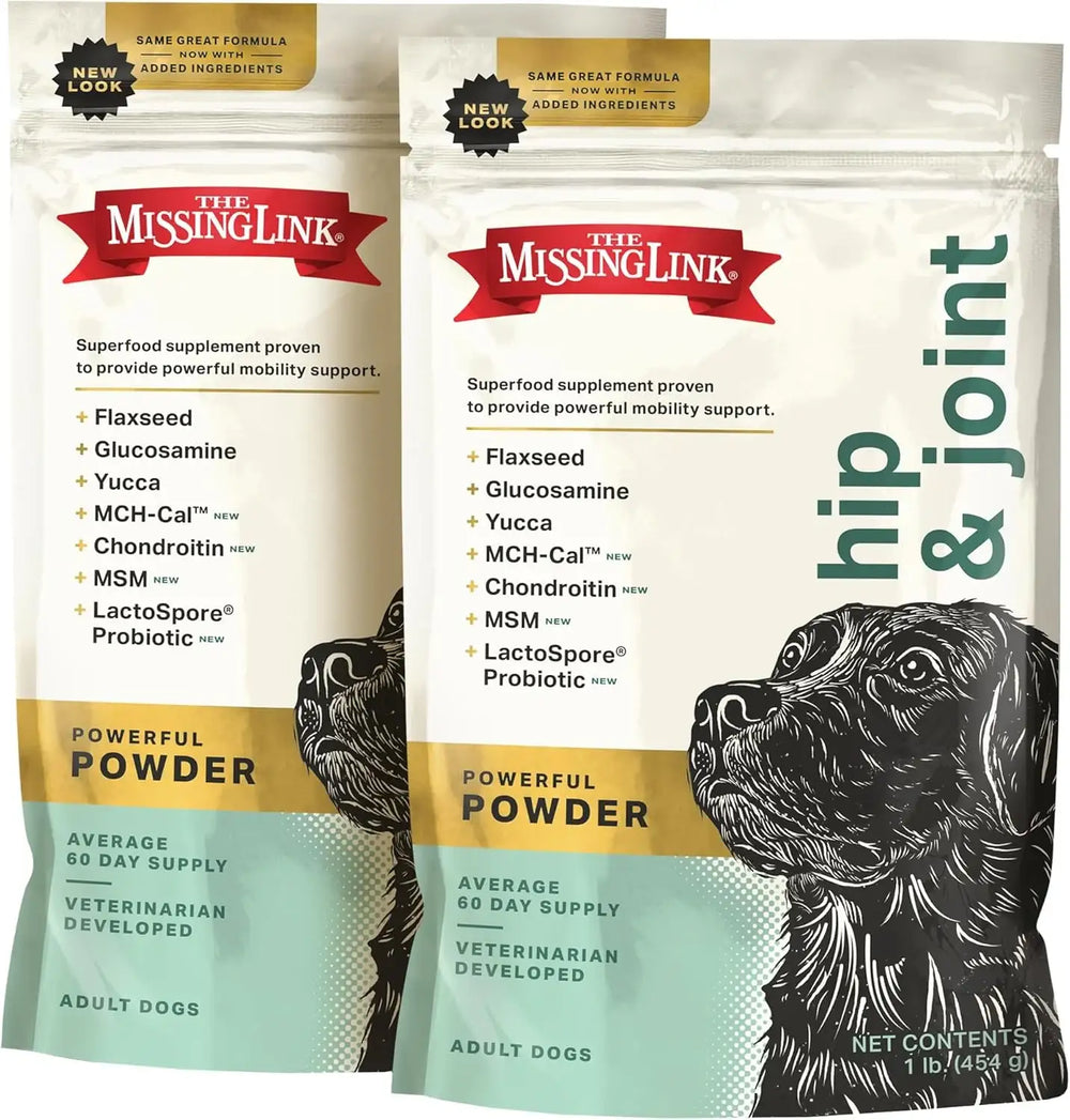 THE MISSING LINK - The Missing Link Hip & Joint + Probiotics Supplement 454Gr. 2 Pack - The Red Vitamin MX - Cuidado De Cadera Y Articulaciones Para Perros - {{ shop.shopifyCountryName }}