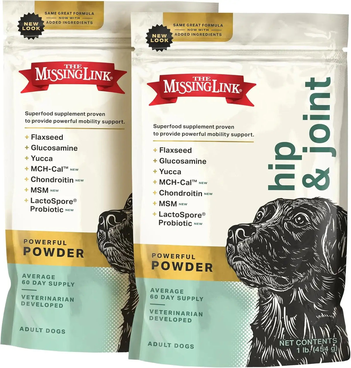 THE MISSING LINK - The Missing Link Hip & Joint + Probiotics Supplement 454Gr. 2 Pack - The Red Vitamin MX - Cuidado De Cadera Y Articulaciones Para Perros - {{ shop.shopifyCountryName }}
