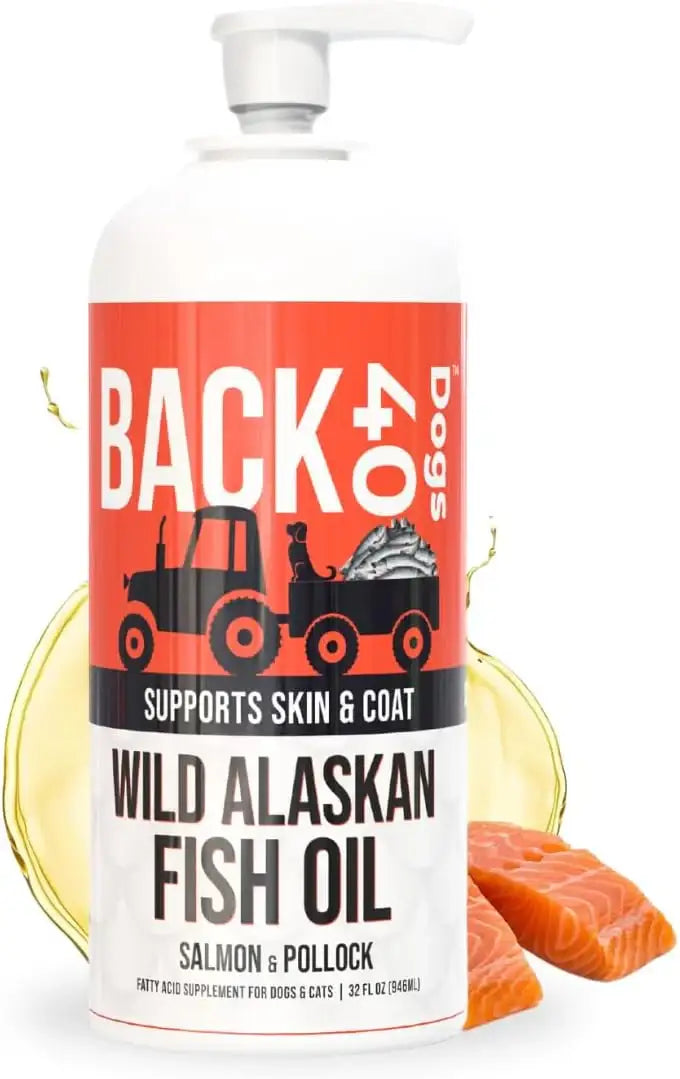 BACK 40 DOGS - Back 40 Dogs Wild Alaskan Fish Oil for Dogs 32 Fl.Oz. - The Red Vitamin MX - Aceite De Pescado Para Perros - {{ shop.shopifyCountryName }}
