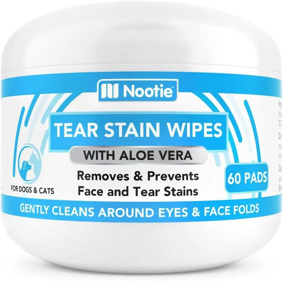 NOOTIE - Nootie Tear Stain Wipes for Dogs & Cats 60 Toallitas - The Red Vitamin MX - Cuidado De Los Ojos De Los Perros - {{ shop.shopifyCountryName }}