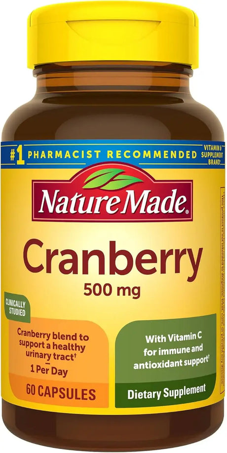 NATURE MADE - Nature Made Cranberry 500Mg. 60 Capsulas - The Red Vitamin MX - Suplementos Alimenticios - {{ shop.shopifyCountryName }}