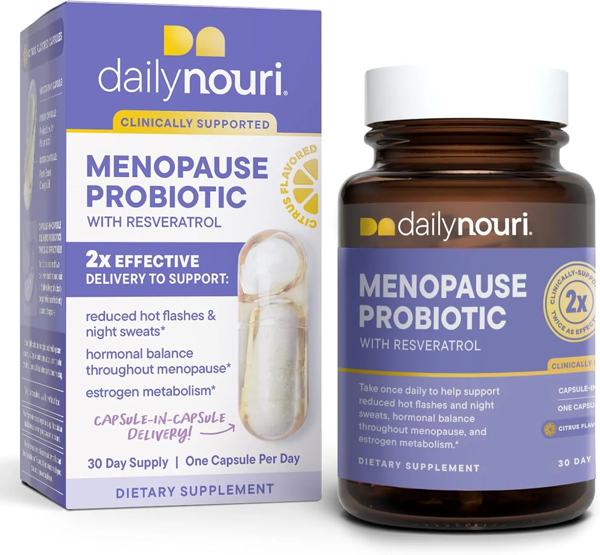 NOURI - Nouri Daily Menopause Probiotic with Resveratrol 30 Capsulas - The Red Vitamin MX - Suplementos Alimenticios - {{ shop.shopifyCountryName }}