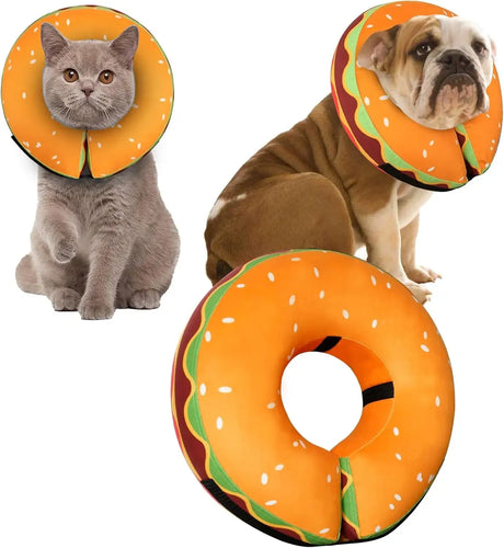 CNEO - Cneo Recovery Donut Collar HAMBURGER MEDIUM PLUS - The Red Vitamin MX - Collares y Conos De Recuperación Para Perros - {{ shop.shopifyCountryName }}