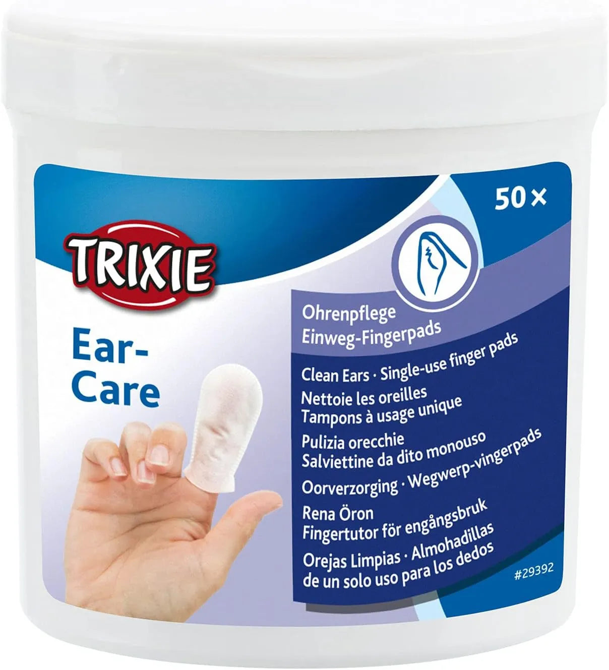 TRIXIE - TRIXIE Ear Care Ear Care Finger Pads 50 Toallitas - The Red Vitamin MX - Cuidado Del Oído De Perros - {{ shop.shopifyCountryName }}