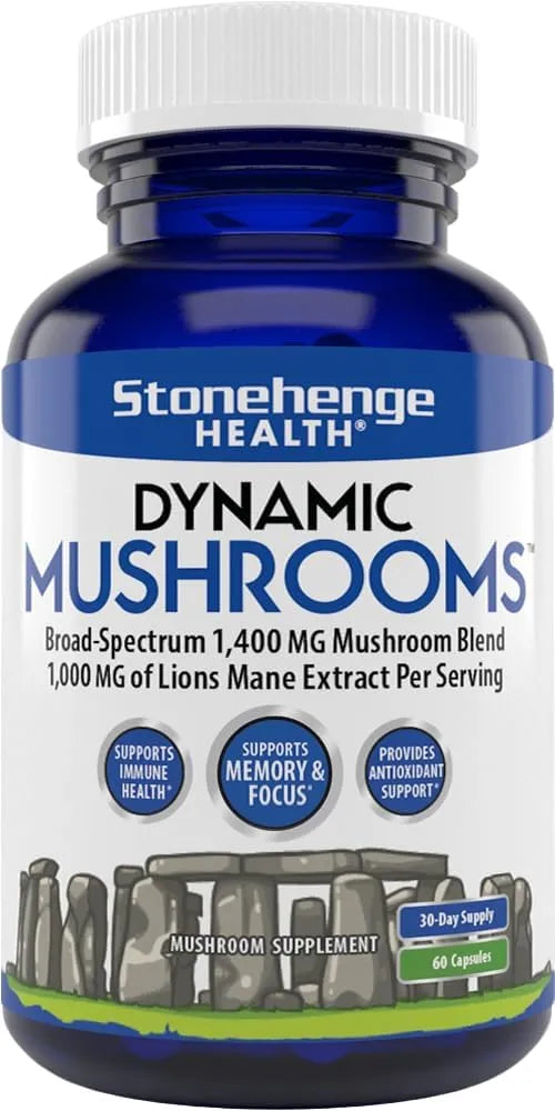 STONEHENGE HEALTH - Stonehenge Health Dynamic Mushrooms 60 Capsulas - The Red Vitamin MX - Suplementos Alimenticios - {{ shop.shopifyCountryName }}