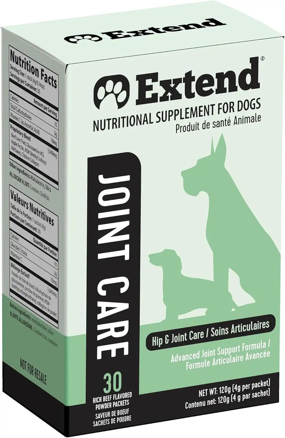 EXTEND - Extend Joint Care for Dogs 30 Paquetes - The Red Vitamin MX - Cuidado De Cadera Y Articulaciones Para Perros - {{ shop.shopifyCountryName }}