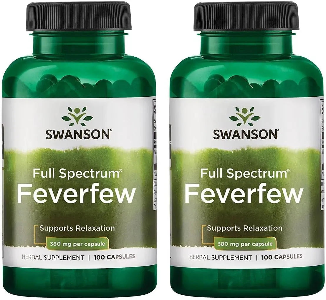 SWANSON - Swanson Feverfew 380Mg. 100 Capsulas 2 Pack - The Red Vitamin MX - Suplementos Alimenticios - {{ shop.shopifyCountryName }}