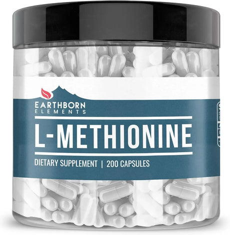 EARTHBORN ELEMENTS - Earthborn Elements L-Methionine 200 Capsulas - The Red Vitamin MX - Suplementos Alimenticios - {{ shop.shopifyCountryName }}