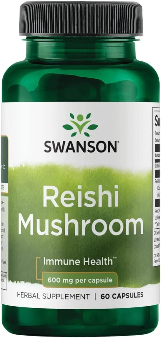 SWANSON - Swanson Reishi Mushroom 600Mg. 60 Capsulas - The Red Vitamin MX - Suplementos Alimenticios - {{ shop.shopifyCountryName }}