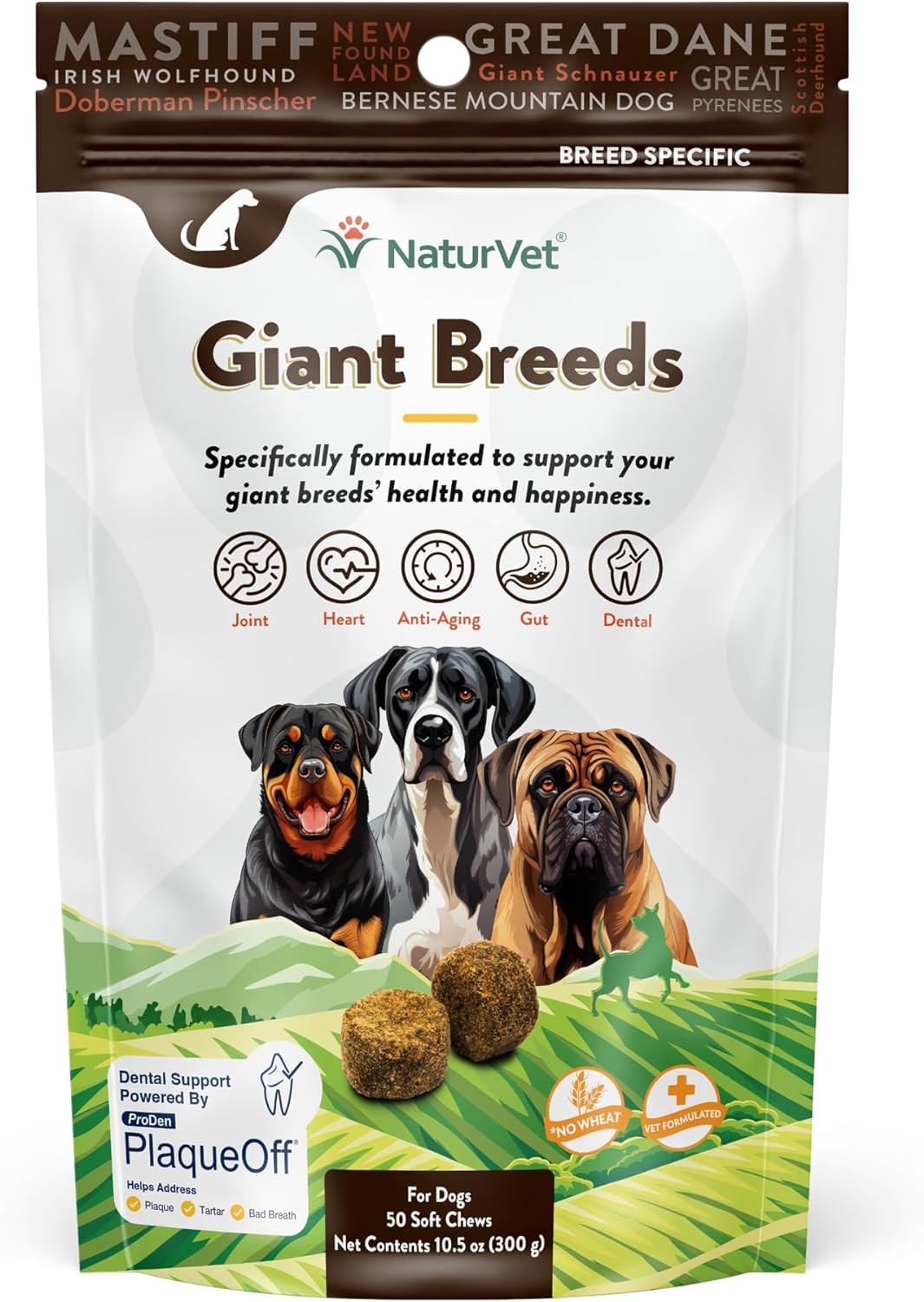NATURVET - NaturVet Giant Breeds Supplement 50 Masticables - The Red Vitamin MX - Multivitamínicos Para Perros - {{ shop.shopifyCountryName }}