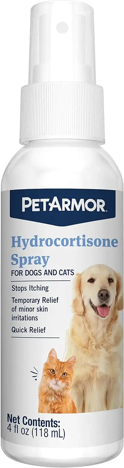 PETARMOR - PetArmor Hydrocortisone Spray for Dogs & Cats 4 Fl.Oz. - The Red Vitamin MX - Remedios Para La Picazón De Perros - {{ shop.shopifyCountryName }}