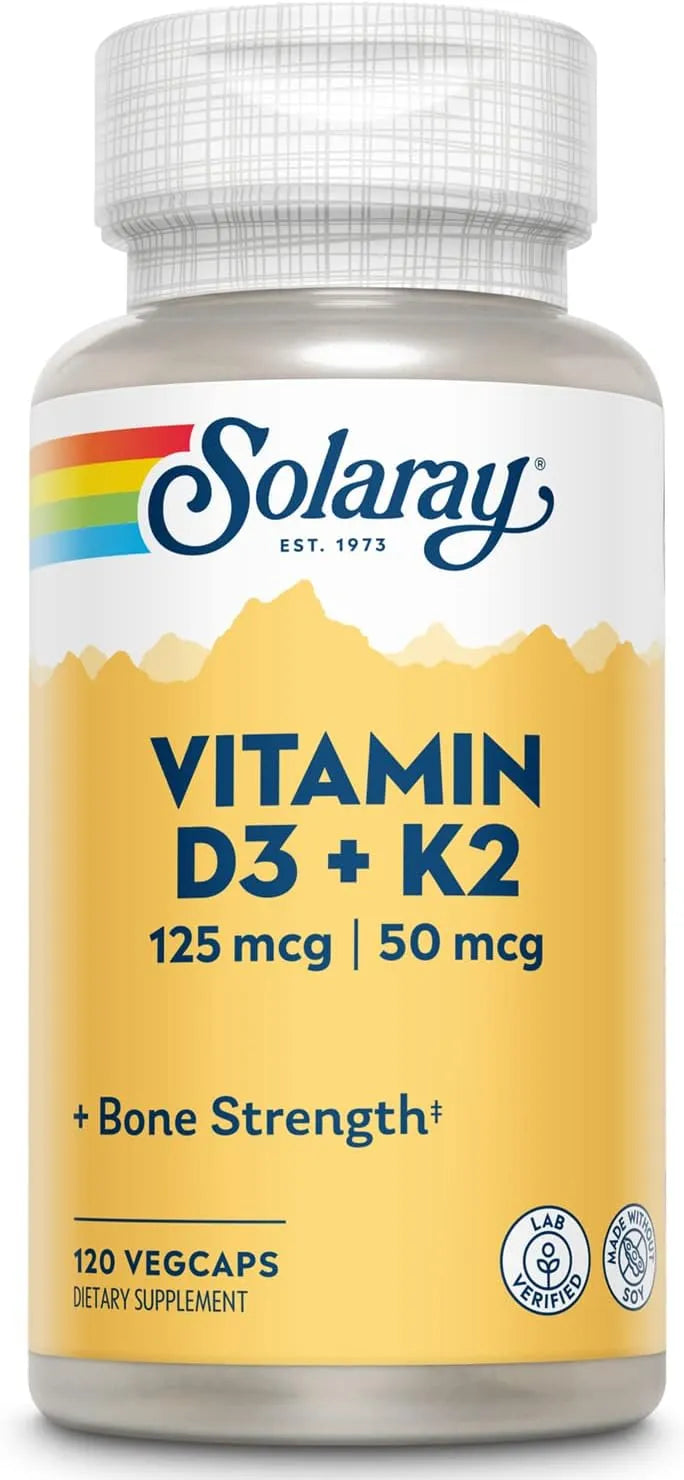SOLARAY - SOLARAY Vitamin D3 K2 120 Capsulas - The Red Vitamin MX - Suplementos Alimenticios - {{ shop.shopifyCountryName }}