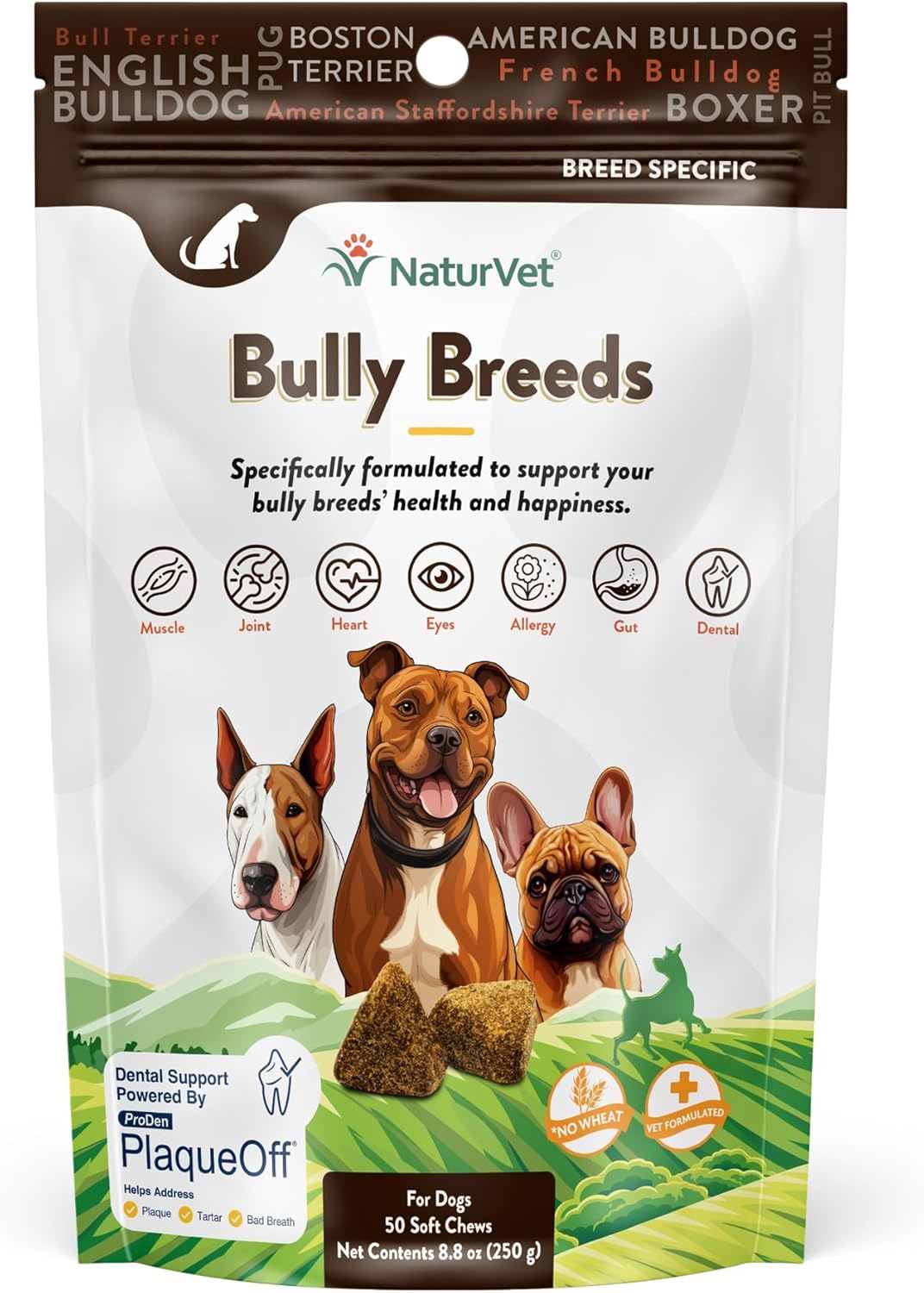 NATURVET - NaturVet Bulldog Breed Supplement 50 Masticables - The Red Vitamin MX - Multivitamínicos Para Perros - {{ shop.shopifyCountryName }}