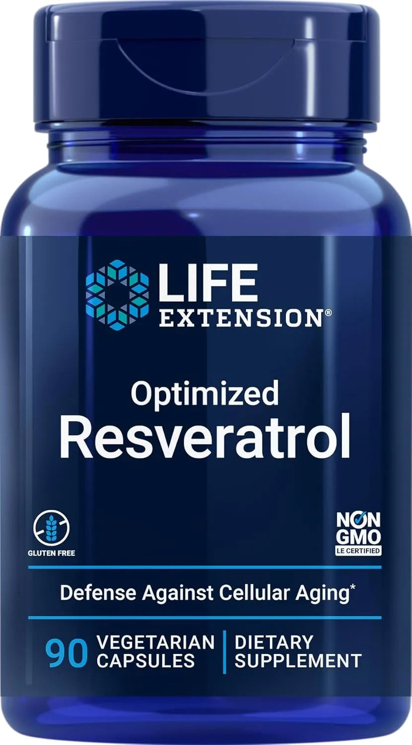 LIFE EXTENSION - Life Extension Optimized Resveratrol 90 Capsulas - The Red Vitamin MX - Suplementos Alimenticios - {{ shop.shopifyCountryName }}