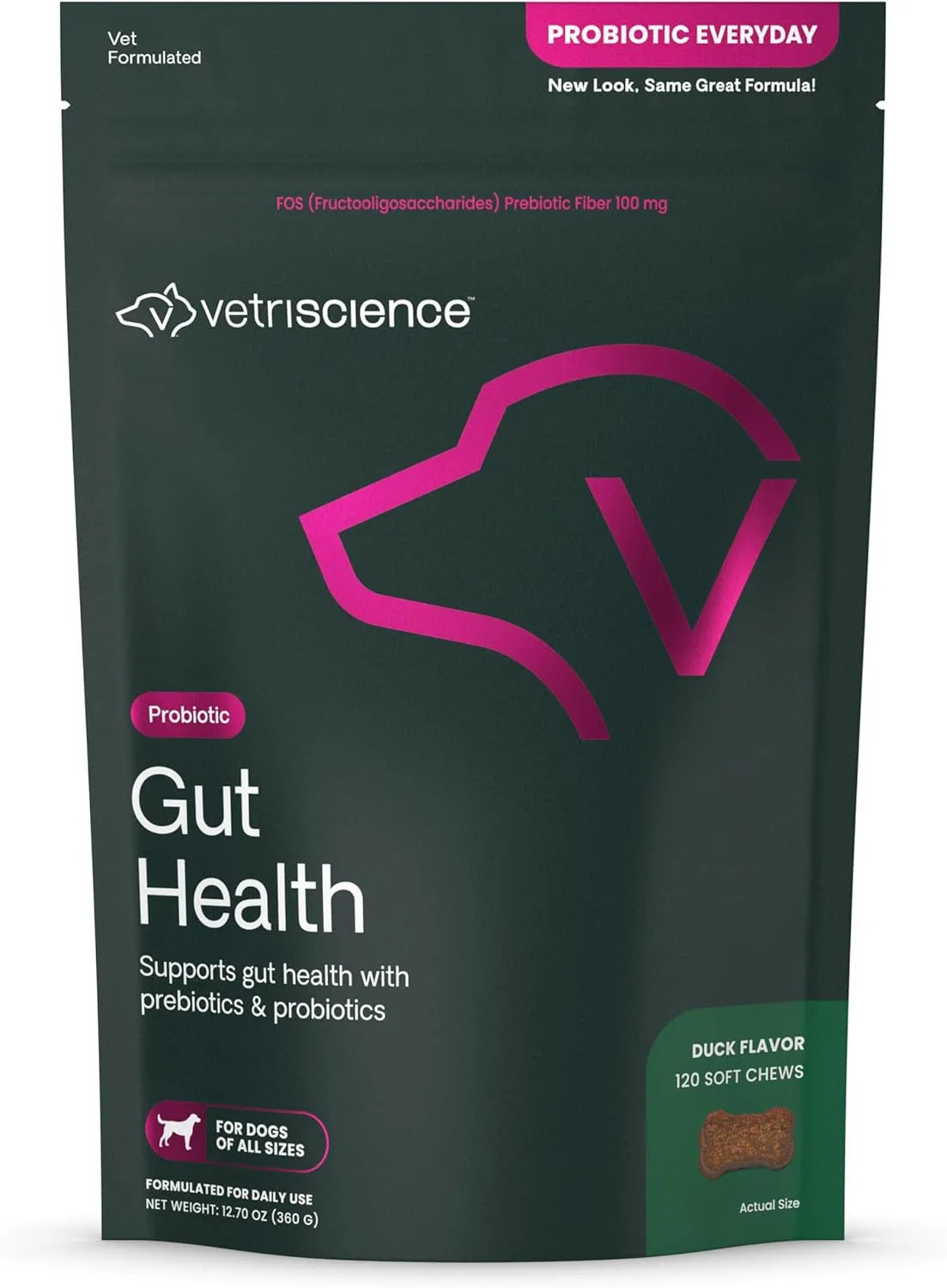 VETRISCIENCE - VetriScience Gut Health Chews Probiotic Everyday Digestive 120 Masticables - The Red Vitamin MX - Probióticos Para Perros - {{ shop.shopifyCountryName }}