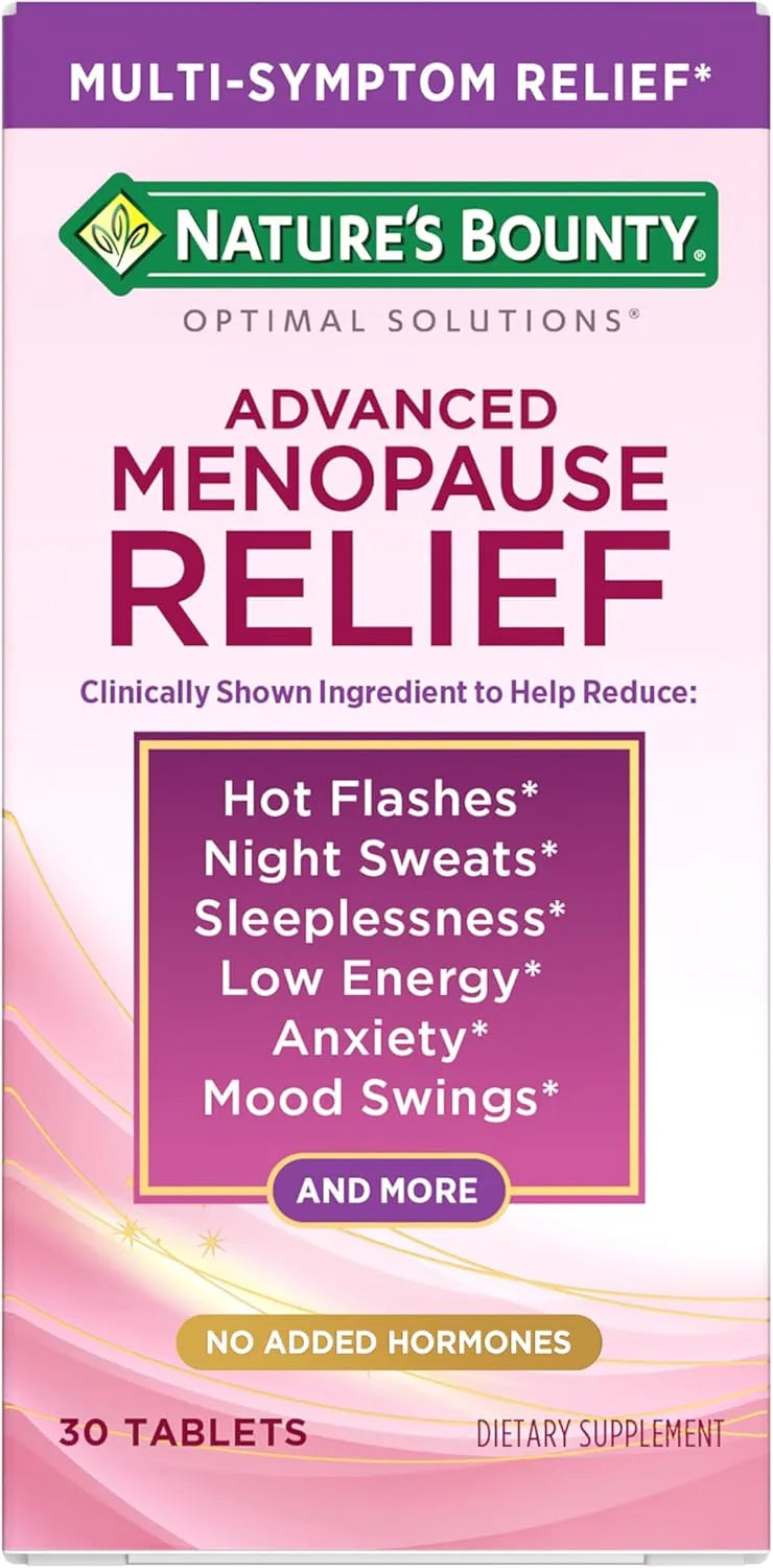 NATURE'S BOUNTY - Nature's Bounty Optimal Solutions Advanced Menopause Relief 30 Tabletas - The Red Vitamin MX - Suplementos Alimenticios - {{ shop.shopifyCountryName }}