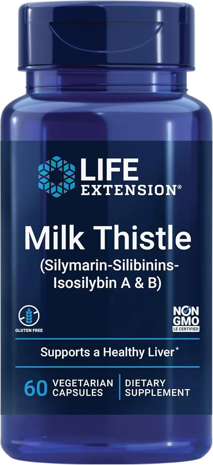 LIFE EXTENSION - Life Extension Milk Thistle 60 Capsulas - The Red Vitamin MX - Suplementos Alimenticios - {{ shop.shopifyCountryName }}
