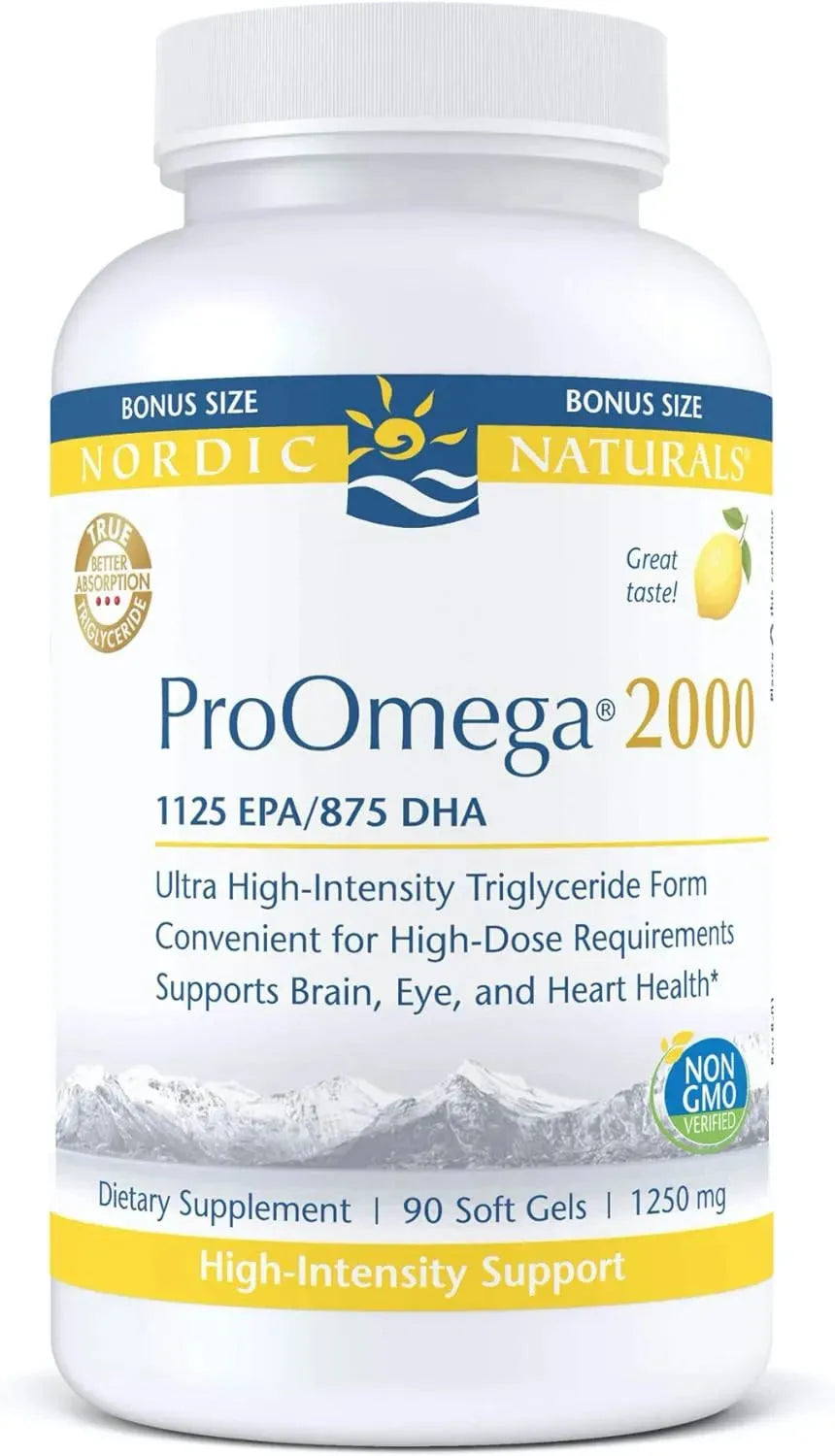 NORDIC NATURALS - Nordic Naturals ProOmega 2000 Lemon Flavor 2150Mg. 90 Capsulas Blandas - The Red Vitamin MX - Suplementos Alimenticios - {{ shop.shopifyCountryName }}