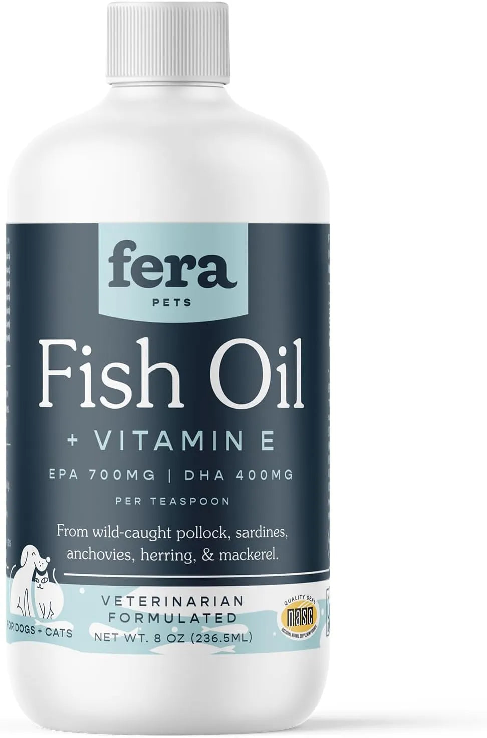 FERA PETS - Fera Pet Organics Omega 3 Wild Caught Fish Oil for Dogs & Cats 8 Fl.Oz. - The Red Vitamin MX - Aceite De Pescado Para Perros - {{ shop.shopifyCountryName }}