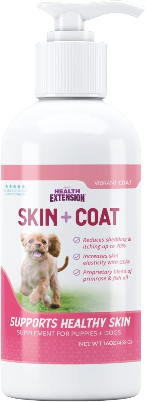 Health Extension Skin & Coat Supplement for Dogs 16 Oz.