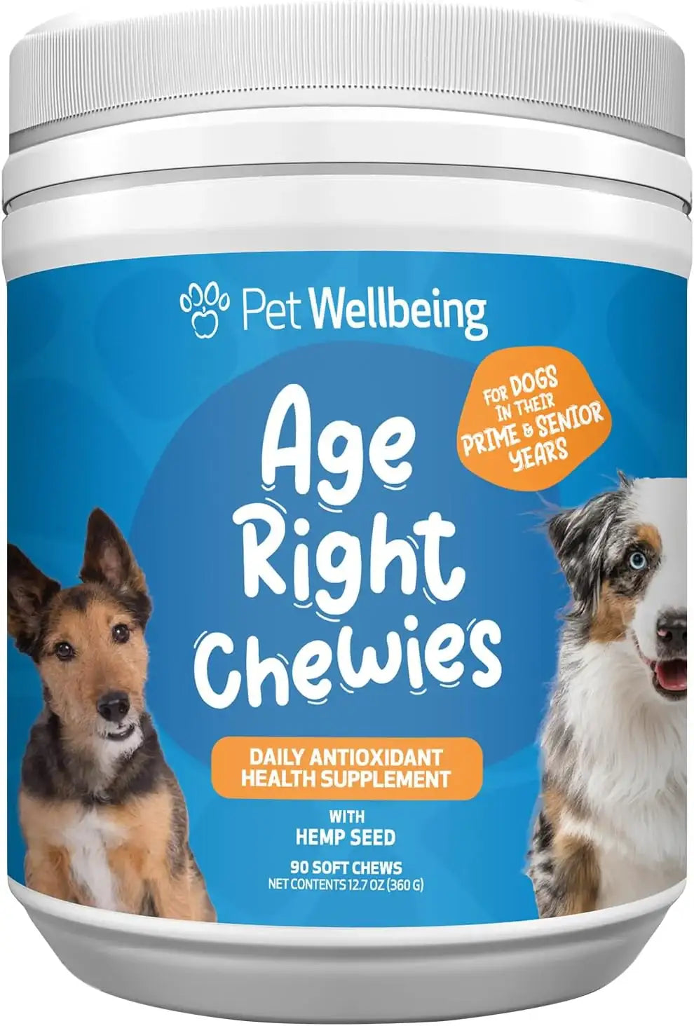 PET WELLBEING - Pet Wellbeing Age Right Chewies for Dogs in their Prime & Senior Years 90 Masticables - The Red Vitamin MX - Multivitamínicos Para Perros - {{ shop.shopifyCountryName }}