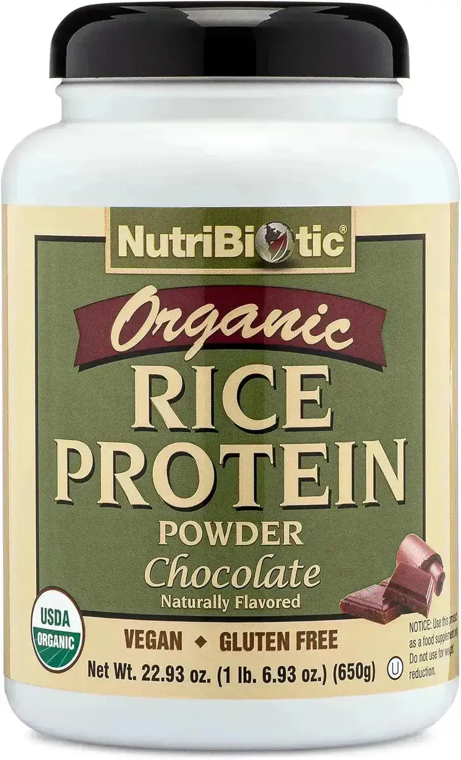 NUTRIBIOTIC - NutriBiotic Certified Organic Rice Protein Chocolate 650Gr. - The Red Vitamin MX - Suplementos Alimenticios - {{ shop.shopifyCountryName }}