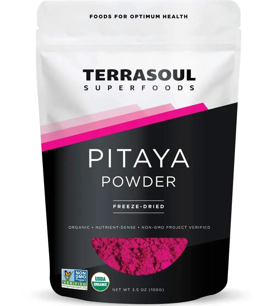 TERRASOUL SUPERFOODS - Terrasoul Superfoods Organic Freeze-Dried Pitaya Powder Dragonfruit 100Gr. - The Red Vitamin MX - Suplementos Alimenticios - {{ shop.shopifyCountryName }}