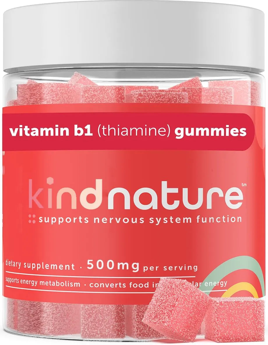 KIND NATURE - Kind Nature Vitamin B1 Gummies 500Mg. 60 Gomitas - The Red Vitamin MX - Suplementos Alimenticios - {{ shop.shopifyCountryName }}