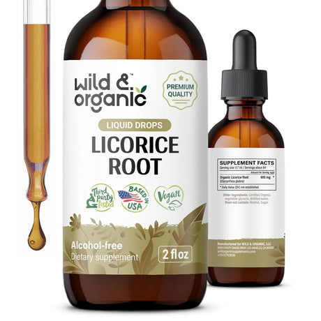 WILD & ORGANIC - Wild & Organic Licorice Root Tincture 2 Fl.Oz. - The Red Vitamin MX - Suplementos Alimenticios - {{ shop.shopifyCountryName }}