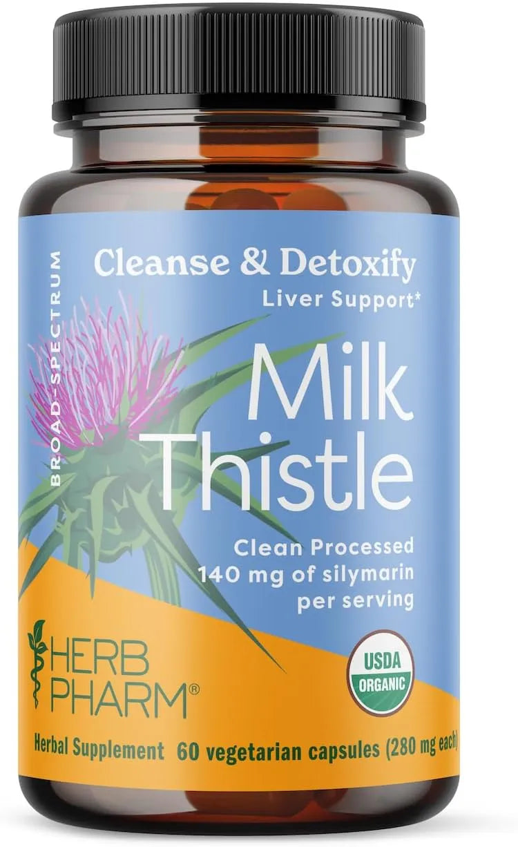 HERB PHARM - Herb Pharm Milk Thistle Seed Extract 140Mg. 60 Capsulas - The Red Vitamin MX - Suplementos Alimenticios - {{ shop.shopifyCountryName }}