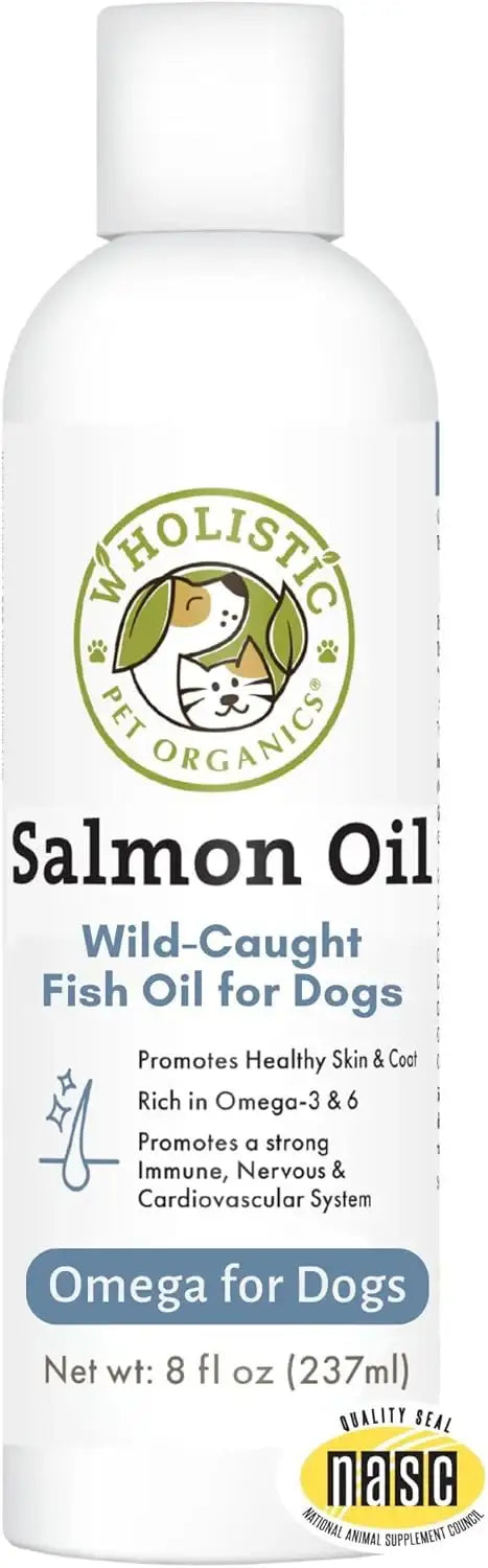 WHOLISTIC PET ORGANICS - Wholistic Pet Organics Salmon Oil 8 Fl.Oz. - The Red Vitamin MX - Aceite De Pescado Para Perros - {{ shop.shopifyCountryName }}