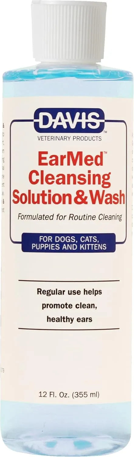 DAVIS - Davis EarMed Pet Cleansing Solution & Wash 12 Fl.Oz. - The Red Vitamin MX - Cuidado Del Oído De Perros - {{ shop.shopifyCountryName }}