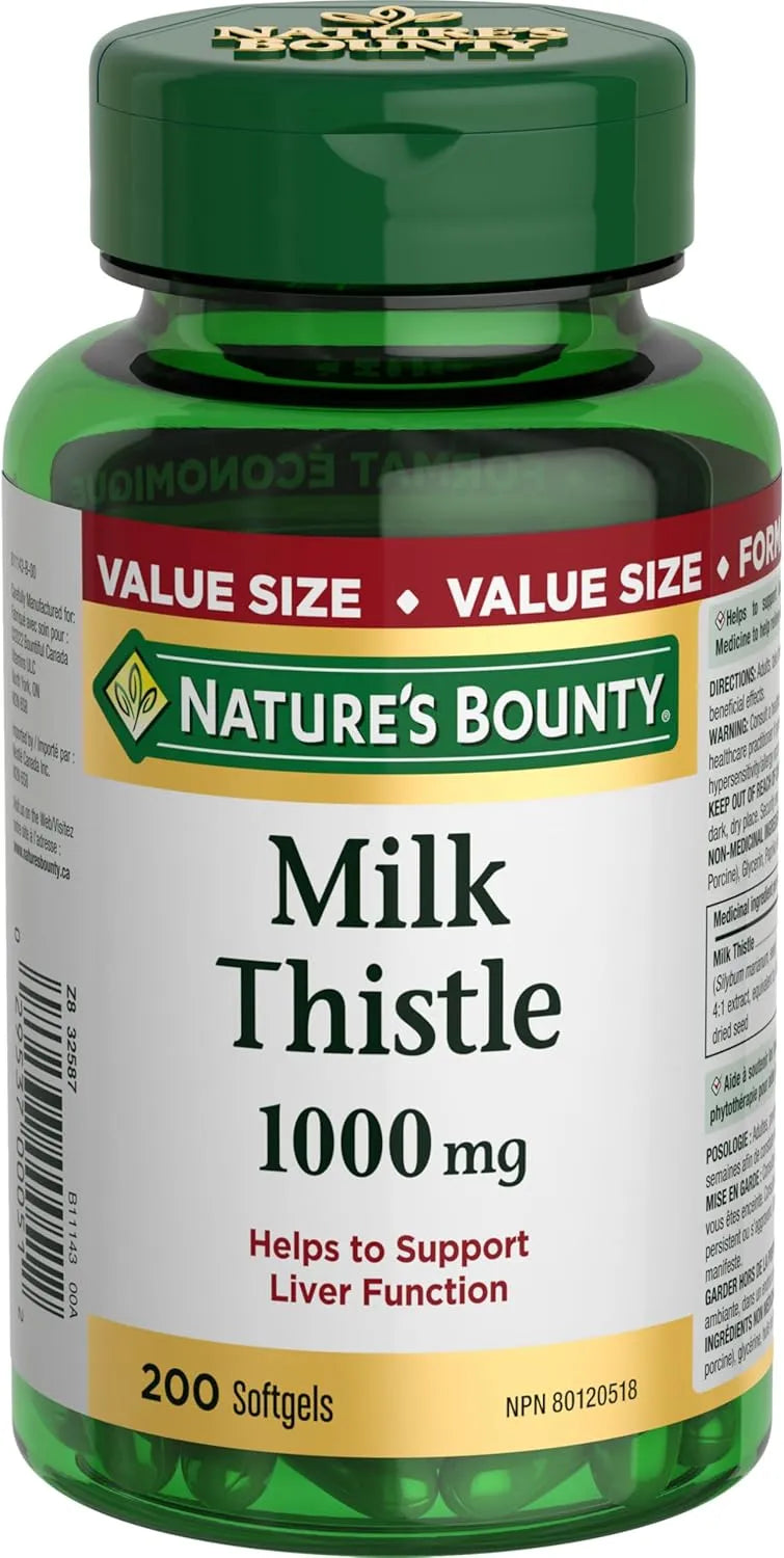 NATURE'S BOUNTY - Nature's Bounty Milk Thistle 1000Mg. 200 Capsulas Blandas - The Red Vitamin MX - Suplementos Alimenticios - {{ shop.shopifyCountryName }}