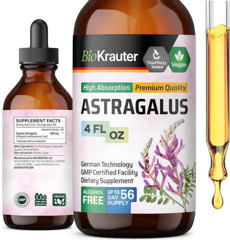 BIOKRAUTER - BIO KRAUTER Astragalus Tincture 4 Fl.Oz. - The Red Vitamin MX - Suplementos Alimenticios - {{ shop.shopifyCountryName }}