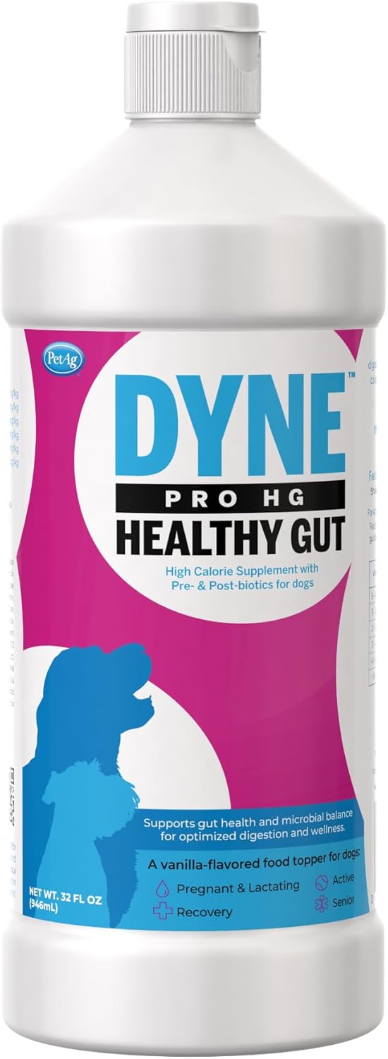 PetAg Dyne PRO HG Healthy Gut for Dogs & Puppies Sweet Vanilla Flavor 946Ml.