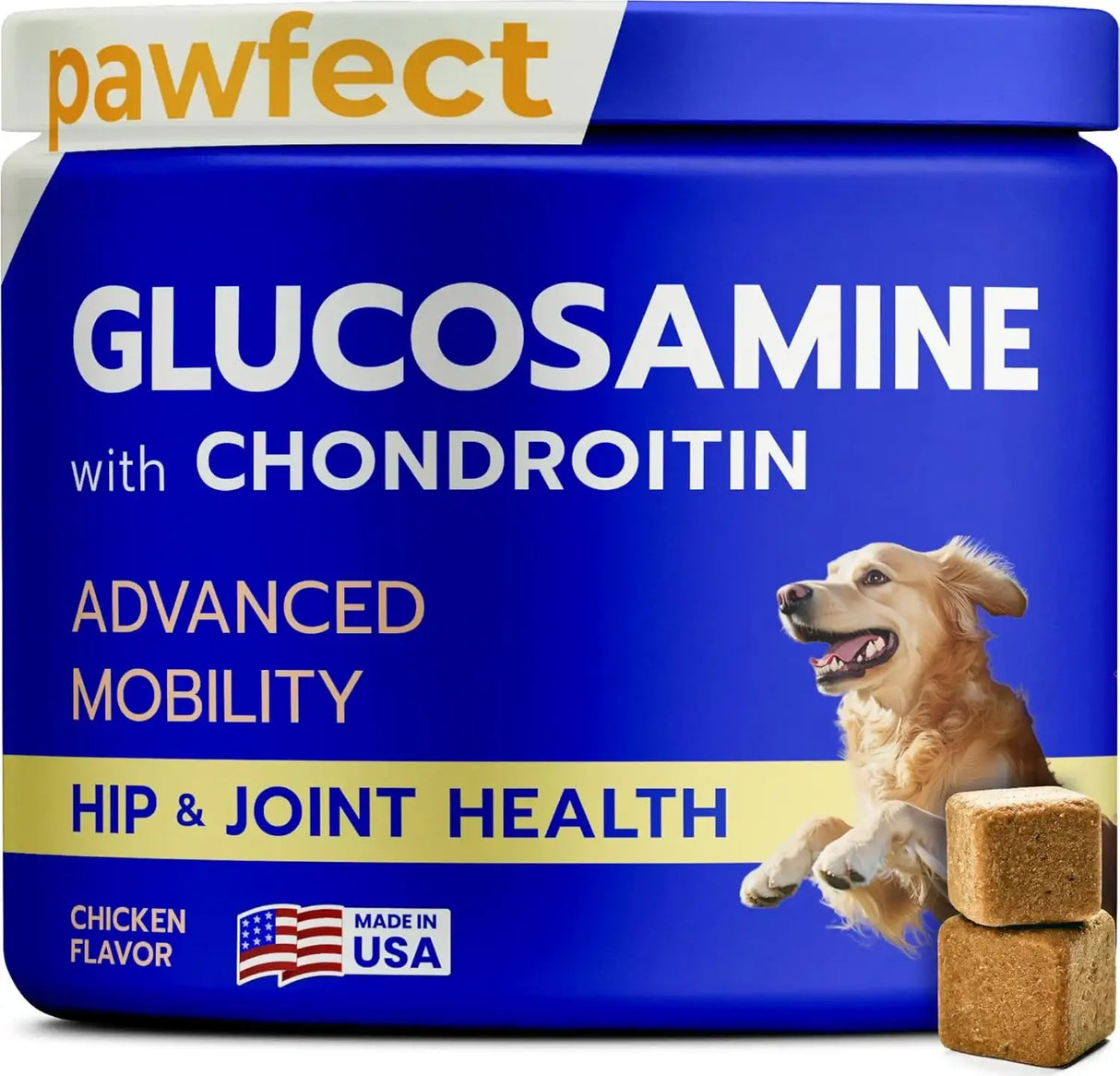 PAWFECT - Pawfect Mobility Glucosamine Chews for Dogs 120 Masticables - The Red Vitamin MX - Cuidado De Cadera Y Articulaciones Para Perros - {{ shop.shopifyCountryName }}