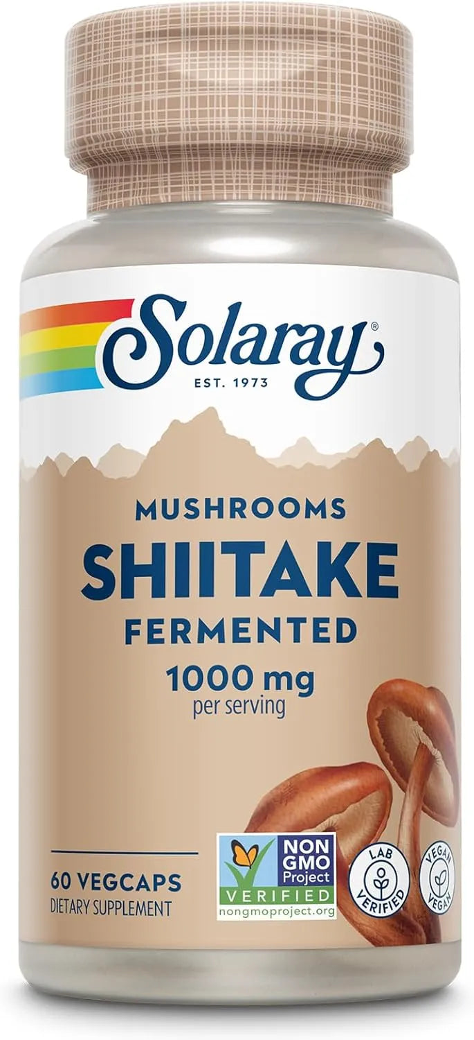 SOLARAY - SOLARAY Fermented Shiitake Mushroom 1000Mg. 60 Capsulas - The Red Vitamin MX - Suplementos Alimenticios - {{ shop.shopifyCountryName }}
