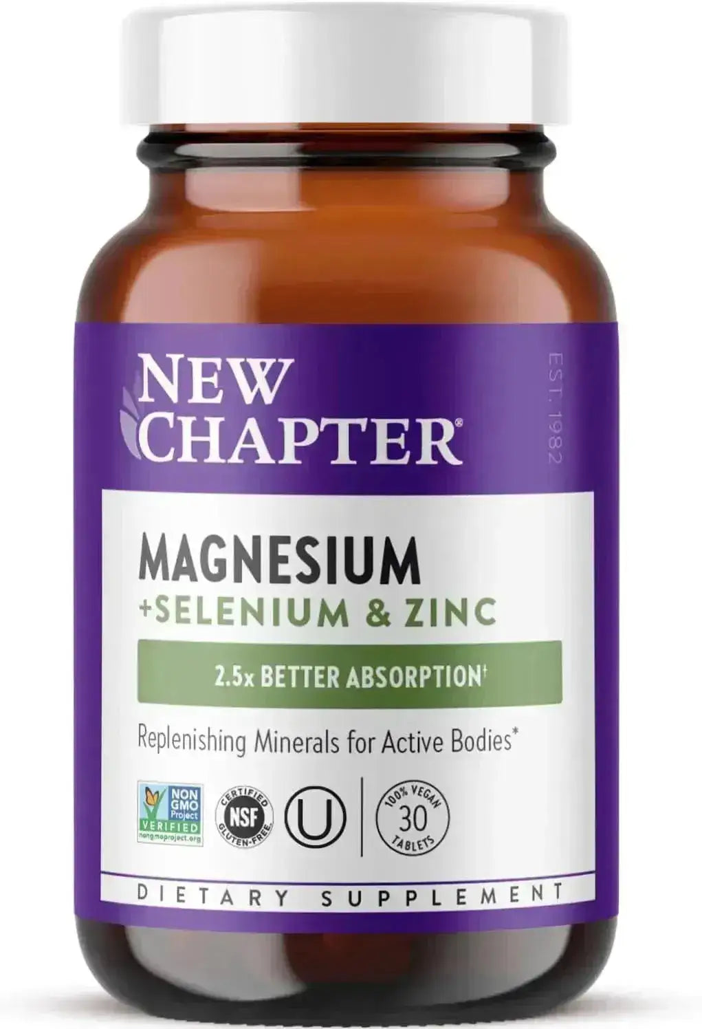 NEW CHAPTER - New Chapter Magnesium Selenium Zinc 30 Tabletas - The Red Vitamin MX - Suplementos Alimenticios - {{ shop.shopifyCountryName }}