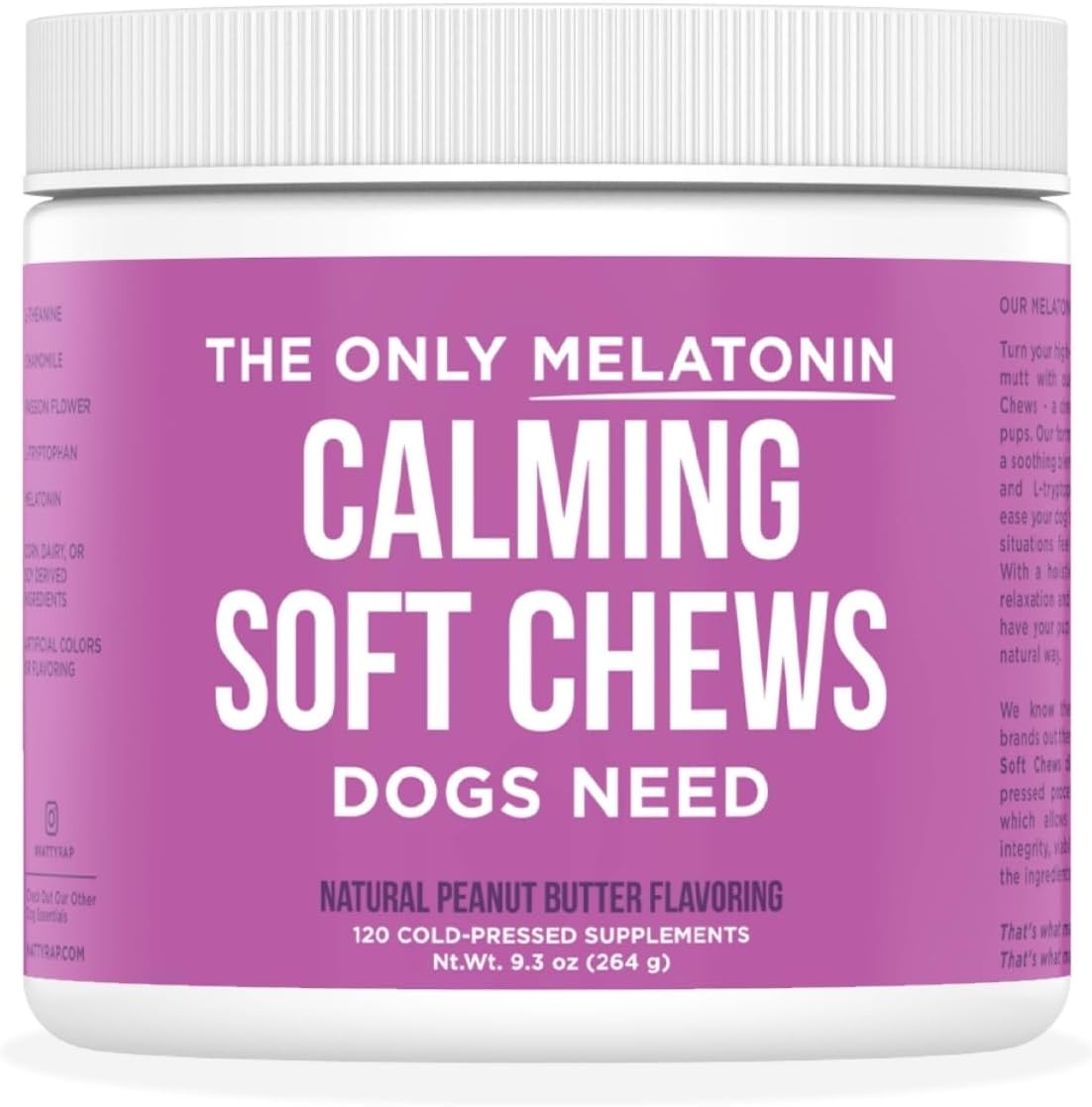 Natural Rapport Dog Calming Chews 120 Masticables