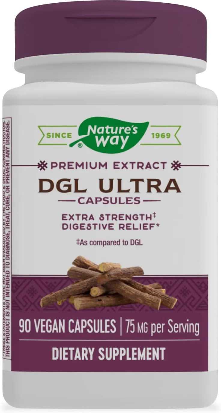NATURE'S WAY - Nature's Way DGL Ultra Premium Licorice Root Extract 75Mg. 90 Capsulas - The Red Vitamin MX - Suplementos Alimenticios - {{ shop.shopifyCountryName }}