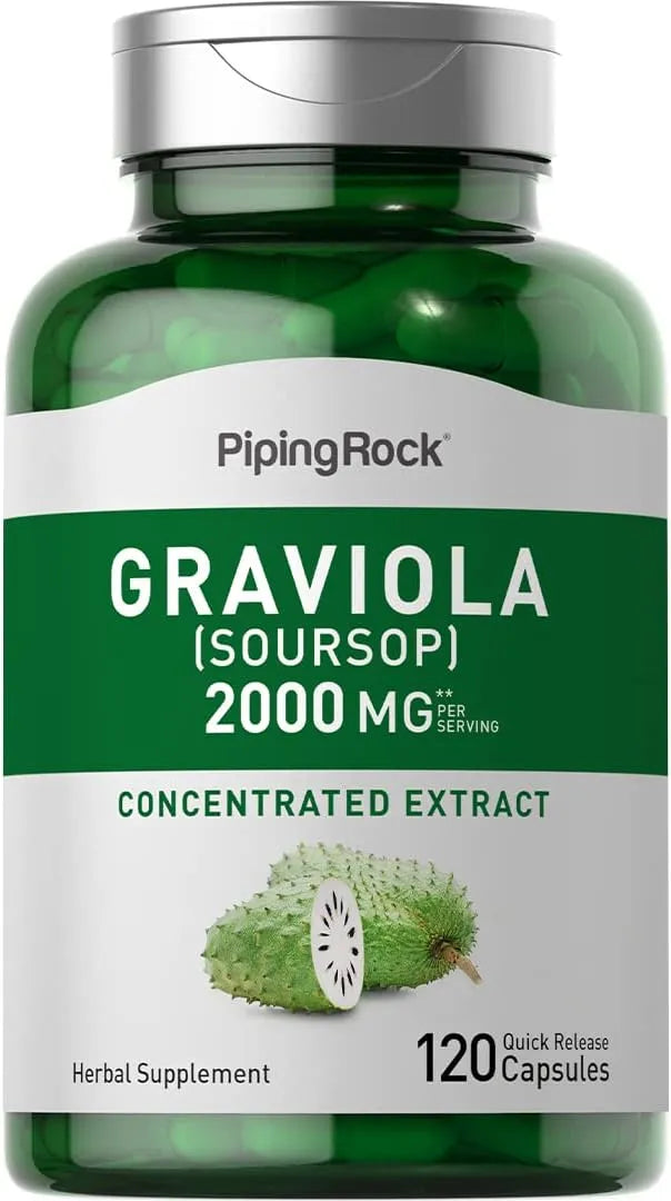 PIPING ROCK - Piping Rock Graviola Soursop 2000Mg. 120 Capsulas - The Red Vitamin MX - Suplementos Alimenticios - {{ shop.shopifyCountryName }}