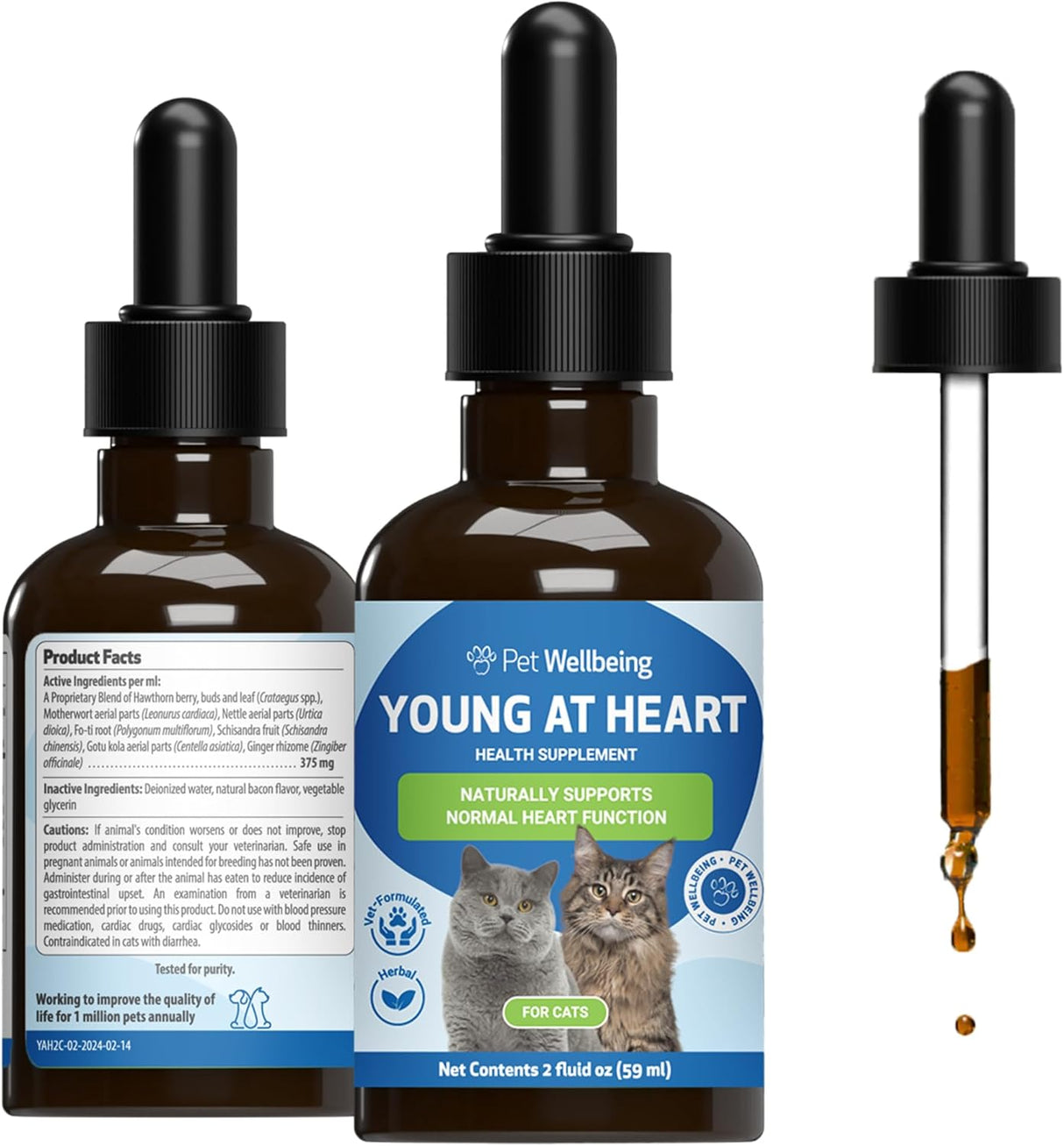 Pet Wellbeing Young at Heart for Cats 2 Fl.Oz.