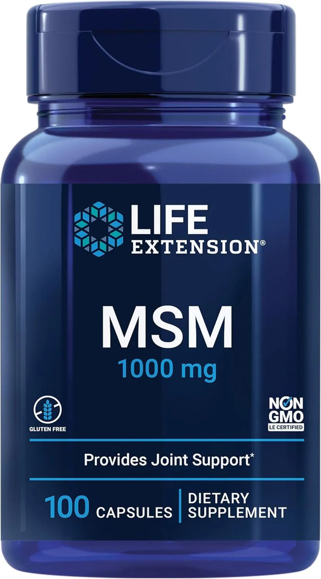 LIFE EXTENSION - Life Extension MSM 1000Mg. 100 Capsulas - The Red Vitamin MX - Suplementos Alimenticios - {{ shop.shopifyCountryName }}