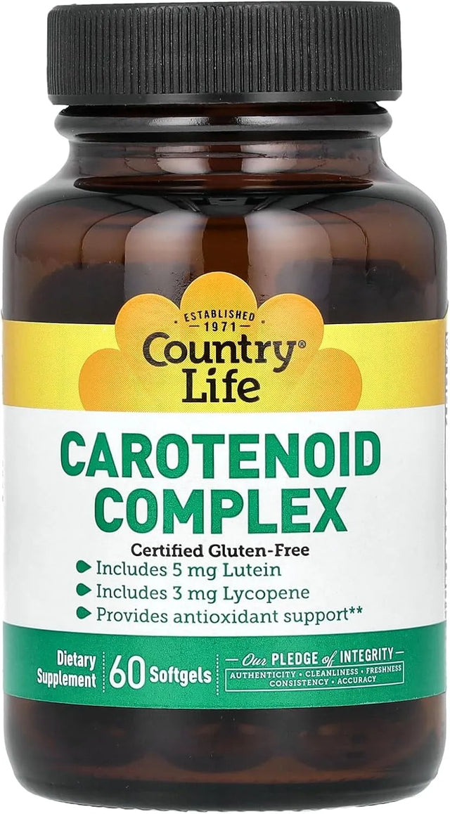 COUNTRY LIFE - Country Life Carotenoid Complex 60 Capsulas Blandas - The Red Vitamin MX - Suplementos Alimenticios - {{ shop.shopifyCountryName }}