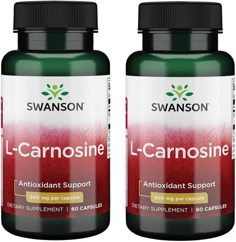 SWANSON - Swanson L-Carnosine 500Mg. 60 Capsulas 2 Pack - The Red Vitamin MX - Suplementos Alimenticios - {{ shop.shopifyCountryName }}