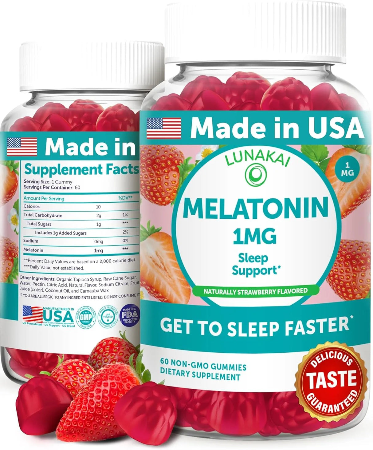 LUNAKAI - Lunakai Low Dose Melatonin 1Mg. 60 Gomitas - The Red Vitamin MX - Suplementos Alimenticios - {{ shop.shopifyCountryName }}
