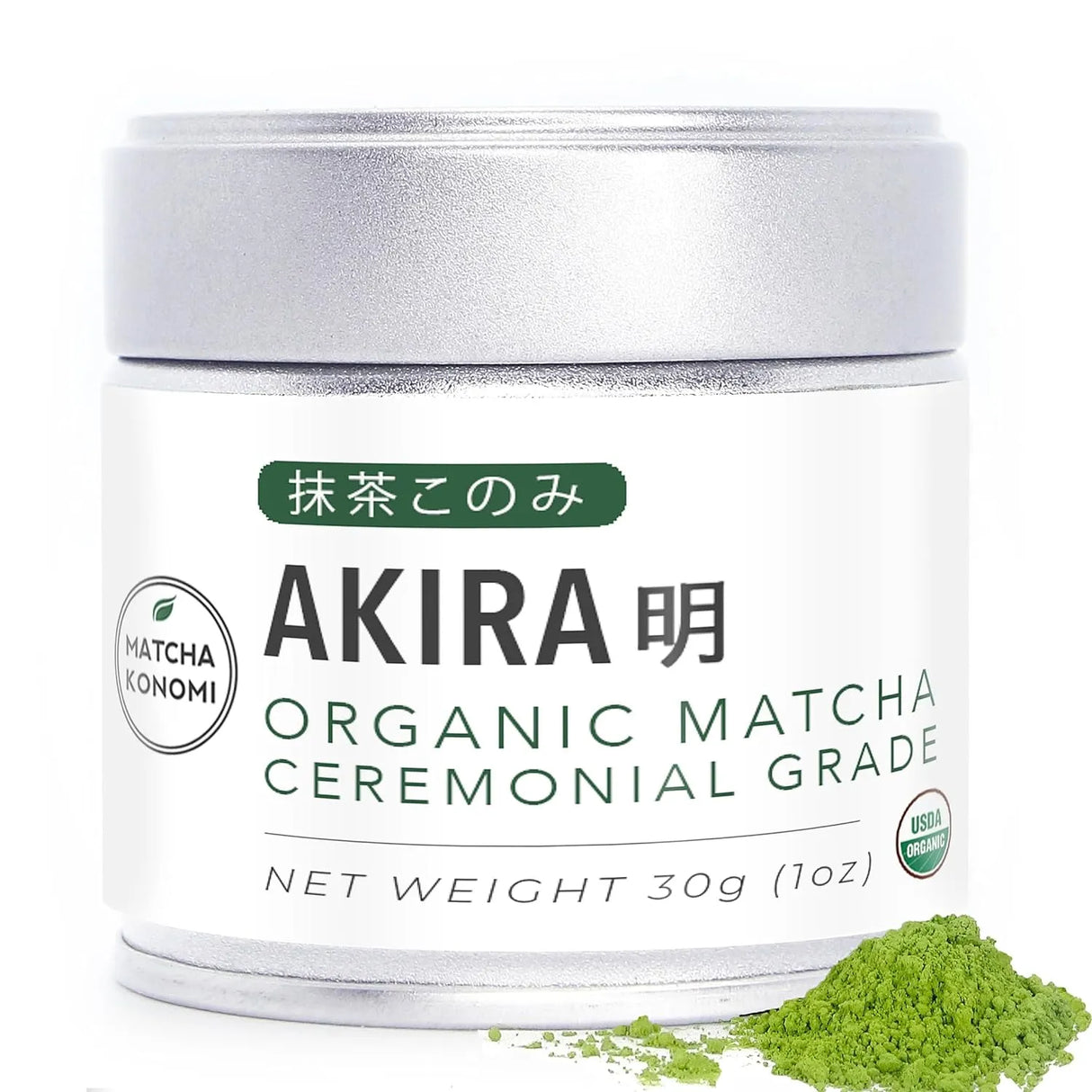 AKIRA - Akira Organic Premium Ceremonial Japanese Matcha Green Tea Powder 30Gr. - The Red Vitamin MX - Suplementos Alimenticios - {{ shop.shopifyCountryName }}