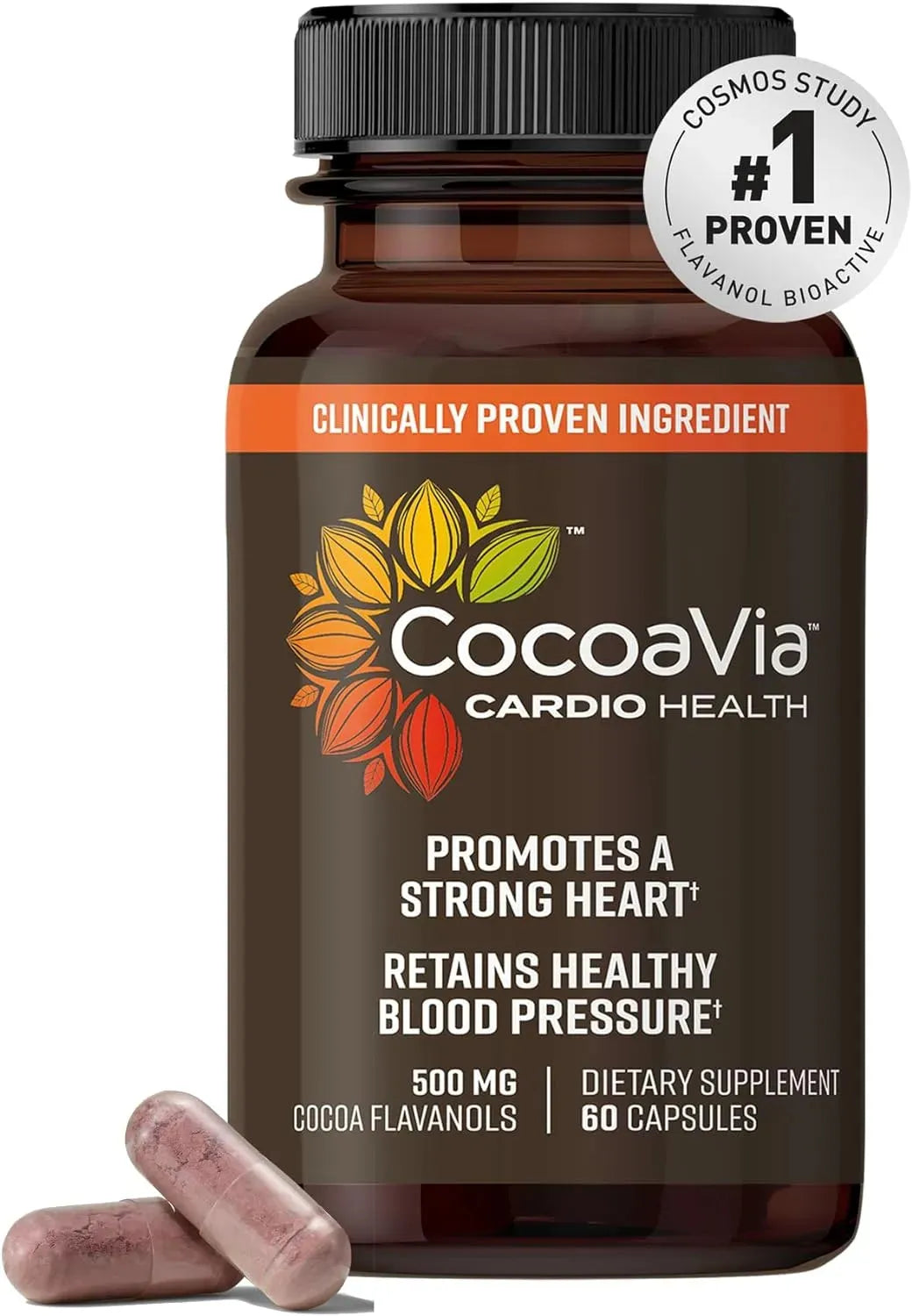 COCOAVIA - CocoaVia Cardio Health Cocoa Flavanols 500Mg. 60 Capsulas - The Red Vitamin MX - Suplementos Alimenticios - {{ shop.shopifyCountryName }}