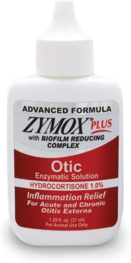 ZYMOX - Zymox Advanced Formula Otic Plus Enzymatic Ear Solution for Dogs and Cats 37Ml. - The Red Vitamin MX - Cuidado Del Oído De Perros - {{ shop.shopifyCountryName }}