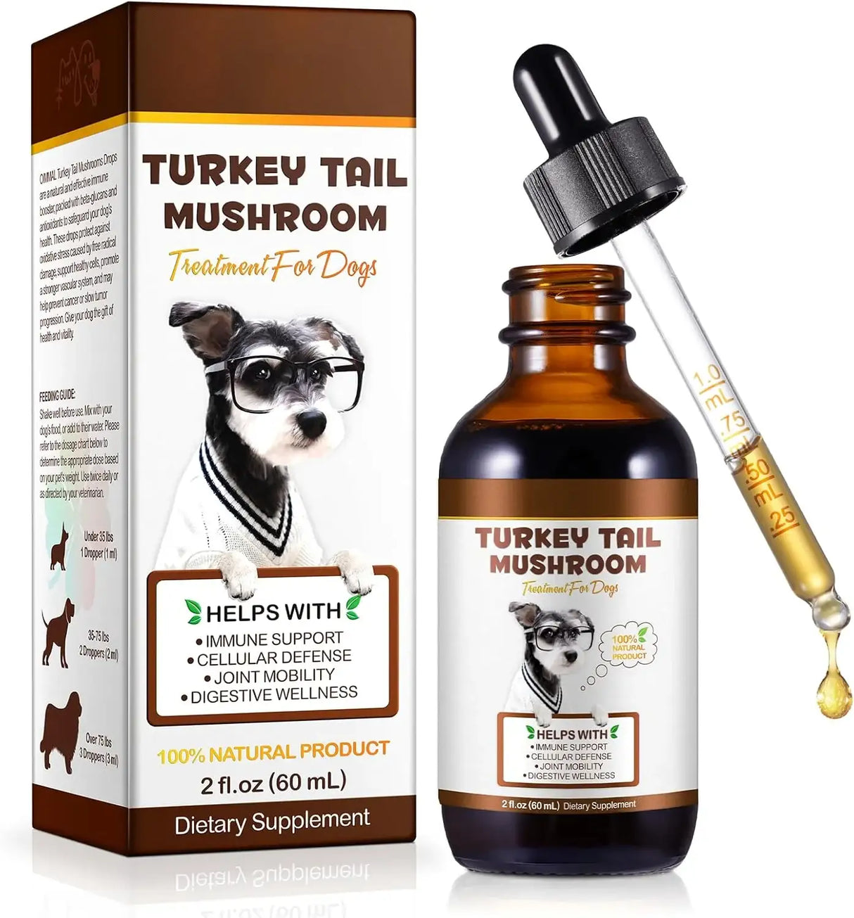 VOSIFSDIY - VOSIFSDIY Turkey Tail Mushroom for Dogs 60Ml. - The Red Vitamin MX - Suplementos Herbales Para Perros - {{ shop.shopifyCountryName }}